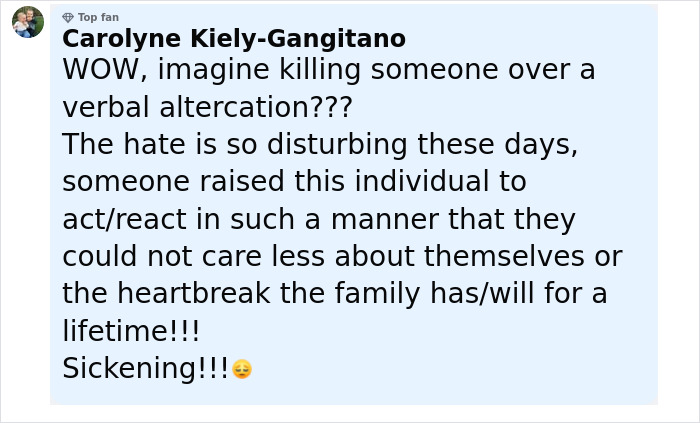 Facebook comment expressing shock and sadness about 7-Eleven employee passing after manager incident.