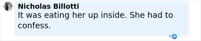 Comment by Nicholas Billotti expressing emotional struggle and confession in chilling eulogy case involving 17-year-old girl.