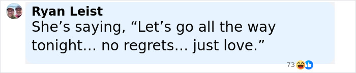 Screenshot of a social media comment about Katy Perry and Justin Trudeau sparking romance rumors after a dinner date video leaked. Screenshot of a social media comment about Katy Perry and Justin Trudeau sparking romance rumors after a dinner date video leaked.