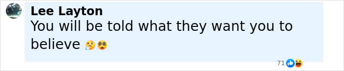Comment by Lee Layton expressing skepticism about information on Air India pilots&rsquo; crash cause investigation.