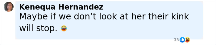 Comment by Kenequa Hernandez expressing humorous opinion about attention on Bianca Censori after Kanye West snaps pics. Comment by Kenequa Hernandez expressing humorous opinion about attention on Bianca Censori after Kanye West snaps pics.