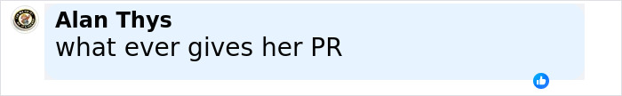Comment from user Alan Thys criticizing influencer for ditching hijab, discussing PR in social media post. Comment from user Alan Thys criticizing influencer for ditching hijab, discussing PR in social media post.