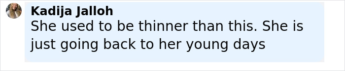 Comment mentioning Christina Aguilera's changing appearance fueling Ozempic rumors. - 22