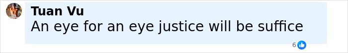 Comment by Tuan Vu stating An eye for an eye justice will be suffice, relating to Colorado dentist lover red flags case discussion. - 9