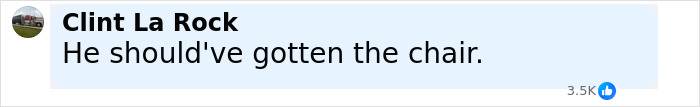 Screenshot of a social media comment stating he should have gotten the chair, related to Bryan Kohberger's crime details. - 11