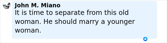 Comment by John M. Miano criticizing Brigitte Macron's cold behavior towards husband during UK visit.