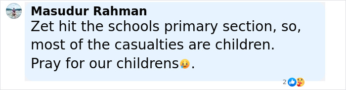"RIP To All Those Children Who Lost Their Lives": Fighter Jet Slams Into School During Class
