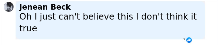 Comment by Jenean Beck expressing disbelief about Britney Spears sparking frenzy after announcing adoption of a baby girl.