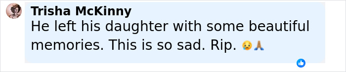 Comment on Malcolm-Jamal Warner&rsquo;s final public appearance mourning his daughter, expressing sadness and RIP message.
