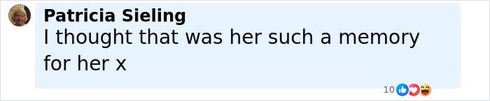 Comment by Patricia Sieling saying she thought it was a memorable moment related to Princess Charlotte's viral reaction. Comment by Patricia Sieling saying she thought it was a memorable moment related to Princess Charlotte's viral reaction.