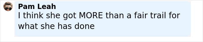 User comment reading I think she got MORE than a fair trial for what she has done, related to Ghislaine Maxwell's family breaking their silence after government closes Epstein case. User comment reading I think she got MORE than a fair trial for what she has done, related to Ghislaine Maxwell's family breaking their silence after government closes Epstein case.
