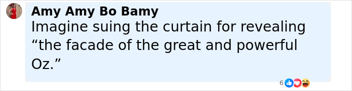 Comment by Amy Amy Bo Bamy reacting humorously to a situation involving disgraced CEO Andy Byron and Coldplay on social media.