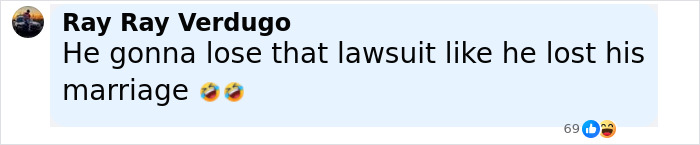 Comment on social media predicting a lawsuit loss by disgraced CEO Andy Byron after Coldplay called him out on Kiss Cam.
