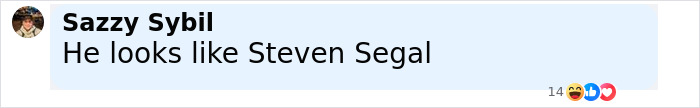 Comment on social media saying he looks like Steven Segal, reacting to Jason Momoa shaving off iconic beard. Comment on social media saying he looks like Steven Segal, reacting to Jason Momoa shaving off iconic beard.