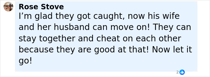 Screenshot of a social media comment about the woman who recorded CEO cheating on Coldplay kiss cam viral incident.