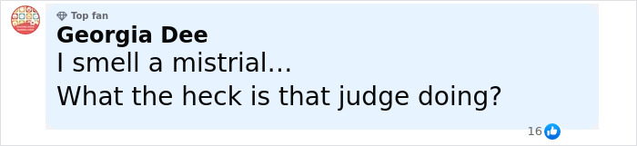 Comment about a judge's unexpected action during Diddy's trial causing chaos and confusion in court.