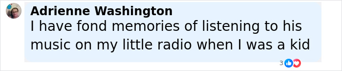 Adrienne Washington sharing fond memories of legendary jazz musician's music from childhood on a small radio. - 22