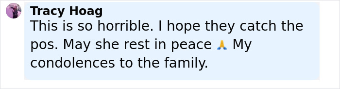 Comment expressing condolences and hope for justice after 7-Eleven worker passes away due to manager's actions