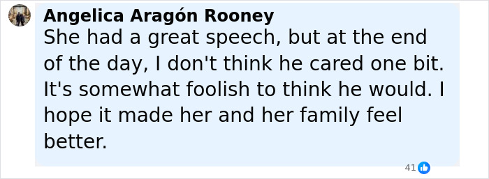 Screenshot of a social media comment about massacre victim Kaylee Goncalves’ sister speaking on Bryan Kohberger. Screenshot of a social media comment about massacre victim Kaylee Goncalves’ sister speaking on Bryan Kohberger.