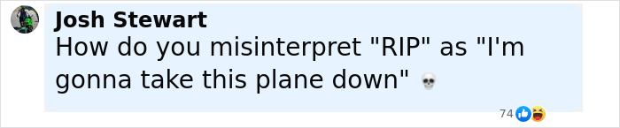 Passenger sparks scare on flight after reading seat neighbor's text causing emergency landing reaction in social media post.