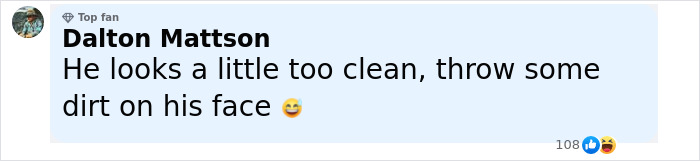 Facebook comment by Dalton Mattson criticizing Hagrid&rsquo;s first look in the upcoming Harry Potter series as too clean.