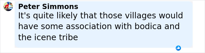 Comment mentioning possible link between villages and Iron Age tribes amid highway construction revealing Roman Empire artifacts. Comment mentioning possible link between villages and Iron Age tribes amid highway construction revealing Roman Empire artifacts.