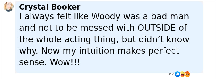 User comment about Woody Harrelson fans surprised after learning about Woody's dad, expressing new insight. User comment about Woody Harrelson fans surprised after learning about Woody's dad, expressing new insight.