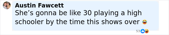 Comment by Austin Fawcett about Jenna Ortega's sheer dress trend at Wednesday premiere, expressing humor and fan excitement. Comment by Austin Fawcett about Jenna Ortega's sheer dress trend at Wednesday premiere, expressing humor and fan excitement.