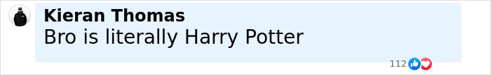 Screenshot of a social media comment referencing Harry Potter in a discussion about HBO's upcoming show.