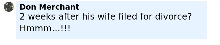 Comment by Don Merchant asking about a divorce two weeks after filing, related to Virginia councilman attack discussion.
