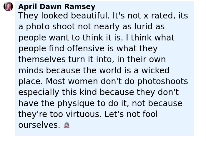 Commenter April Dawn Ramsey defends Heidi Klum's controversial lingerie photoshoots with her daughter Leni as not offensive. - 21