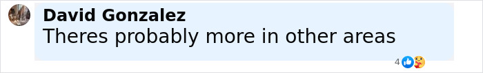 Comment by David Gonzalez saying theres probably more in other areas on a social media post discussing cops discovering nearly 400 human bodies stacked up. Comment by David Gonzalez saying theres probably more in other areas on a social media post discussing cops discovering nearly 400 human bodies stacked up.