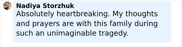 Comment expressing heartbreak and prayers for the family amid epic police fail in American Idol exec case. - 22