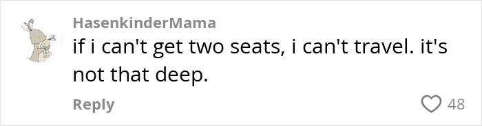 Comment from plus-size traveler explaining why she won&rsquo;t book 2 airline seats, sparking backlash calling her selfish.