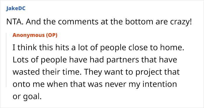 Screenshot of an online discussion where a man threatens to cut off his mother over her friendship with his vengeful ex. - 24