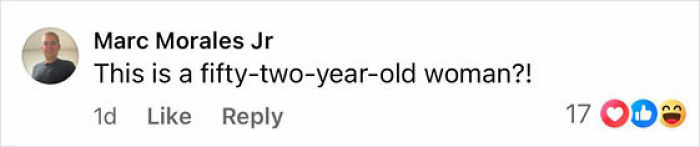 Comment reading This is a fifty-two-year-old woman, reacting to Sofía Vergara in a $30 skimpy swimsuit from Walmart. Comment reading This is a fifty-two-year-old woman, reacting to Sofía Vergara in a $30 skimpy swimsuit from Walmart.