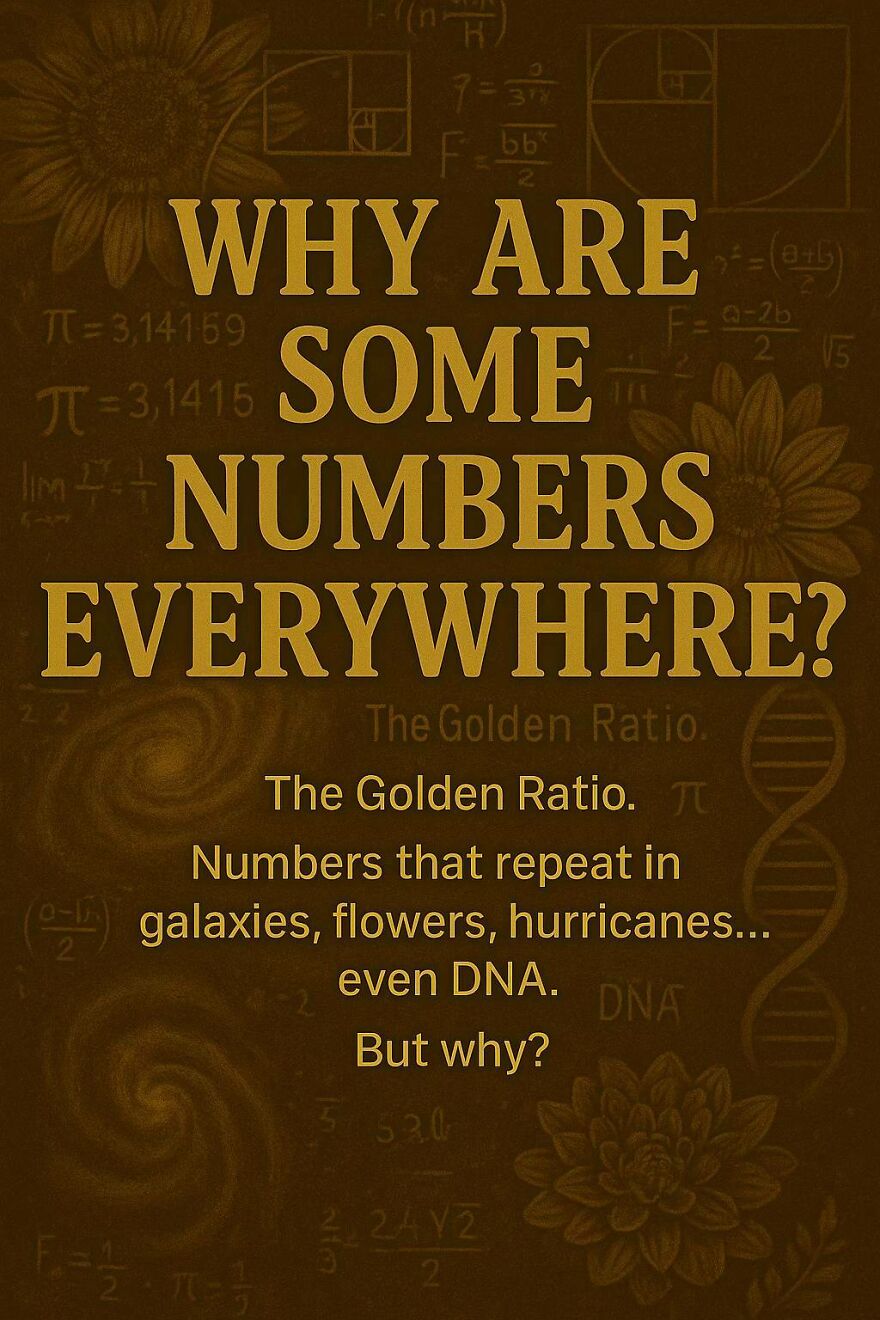 Golden ratio and numbers repeating in galaxies, flowers, hurricanes, and DNA, a mystery scientists and philosophers explore.