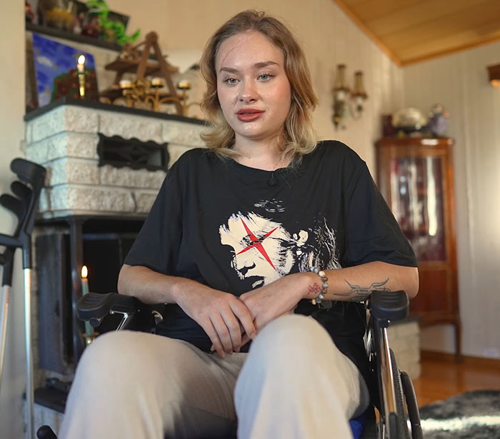 Ukrainian model in a wheelchair at home, recovering and speaking out after horrific roadside injury in Dubai attack. - 14