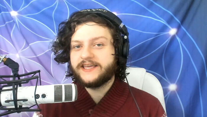 Person with headphones speaking into a microphone, sharing insights on people who unsubscribed from YouTubers.