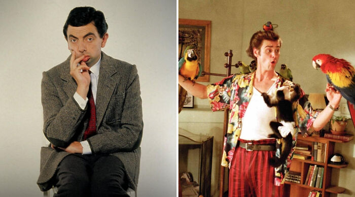 Comedic characters in contrasting poses, illustrating a playful scenario of who would win in a fight.