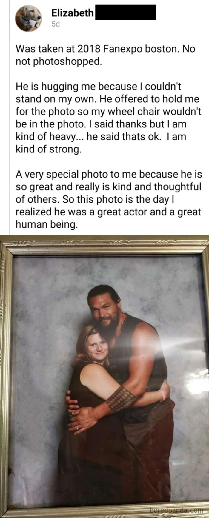 Heartwarming positivity post showing a man hugging a woman, symbolizing kindness and strength to uplift your day.