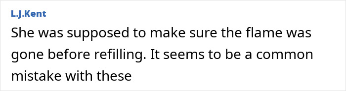Text excerpt discussing a common safety mistake leading to disfiguring injuries in a s’mores-making accident. Text excerpt discussing a common safety mistake leading to disfiguring injuries in a s’mores-making accident.