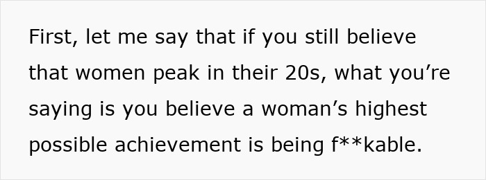 Text discussing opinions on women who get facelifts at 28, addressing societal views and potential harm. - 4