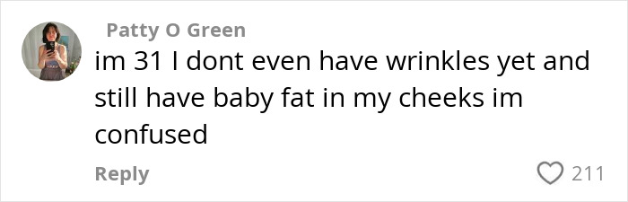 User comment about facial appearance and confusion related to women who get facelifts at 28, discussing potential harm. User comment about facial appearance and confusion related to women who get facelifts at 28, discussing potential harm.