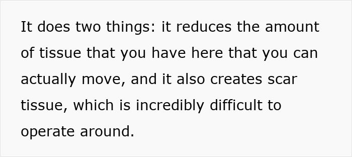 Text discussing the effects and challenges of facelifts on women focusing on tissue reduction and scar tissue complications. Text discussing the effects and challenges of facelifts on women focusing on tissue reduction and scar tissue complications.
