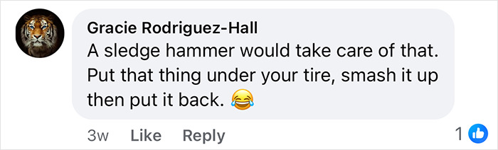 Comment on social media suggesting to smash a buried phone, related to woman discovering phone in yard trend. Comment on social media suggesting to smash a buried phone, related to woman discovering phone in yard trend.