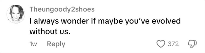 Comment from intersex woman with XY chromosome reflecting on personal difference and evolution shared on social media post.