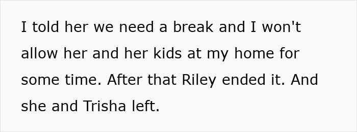 Text showing a woman setting boundaries with her sister-in-law over toys collected to cope with childhood trauma. - 28