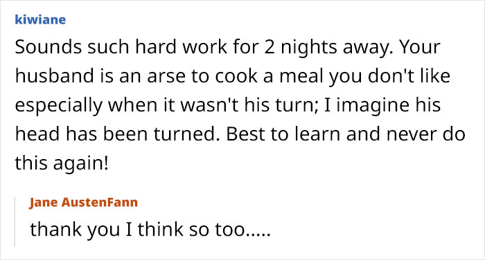 Text exchange showing a woman expressing regret about a trip with her friend and husband after plans were ruined and tensions rose.