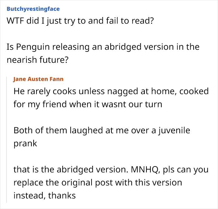 Text conversation showing a woman explaining tension and regrets during a trip with friend and husband after plans are ruined.